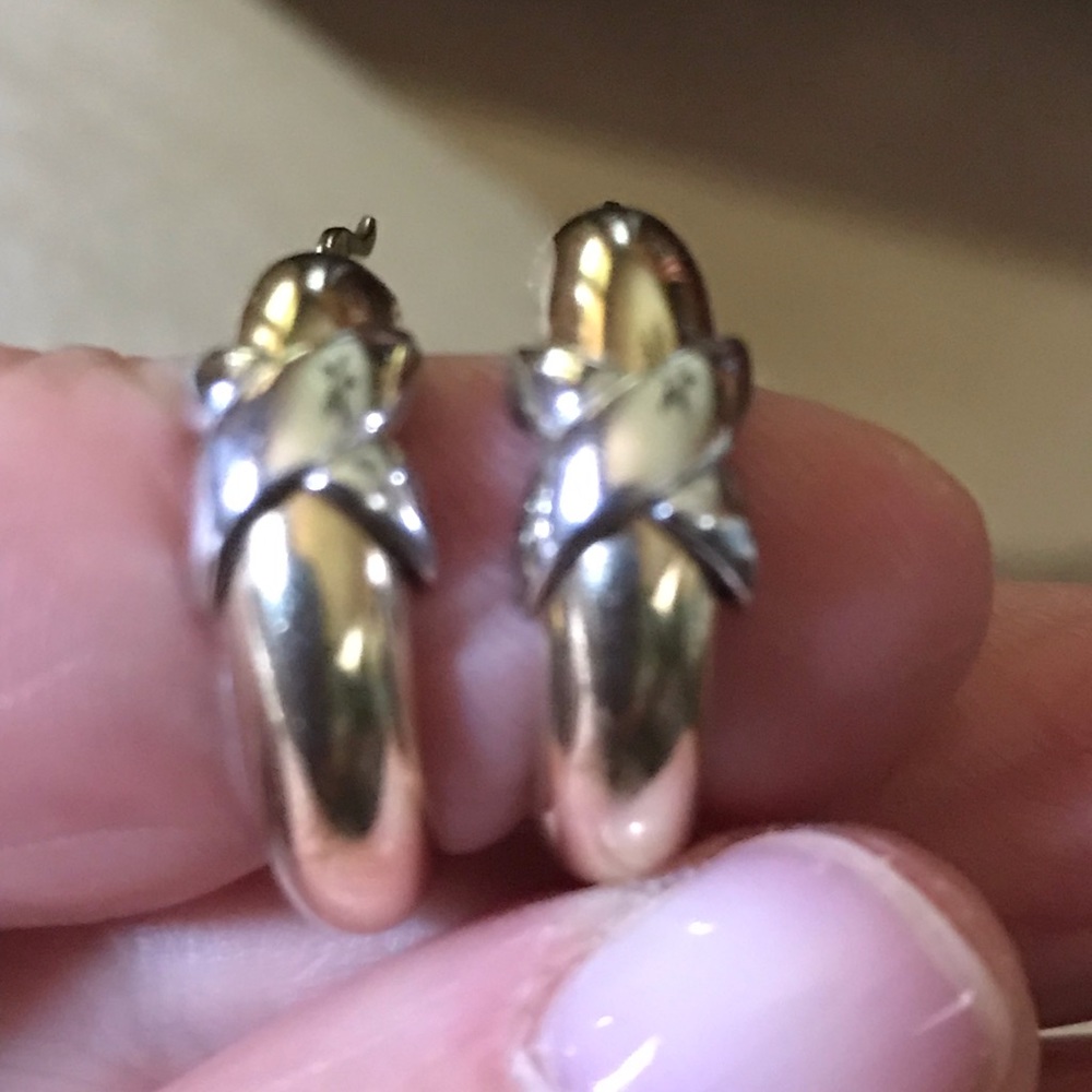 10k gold hoops little bit over 0.5”